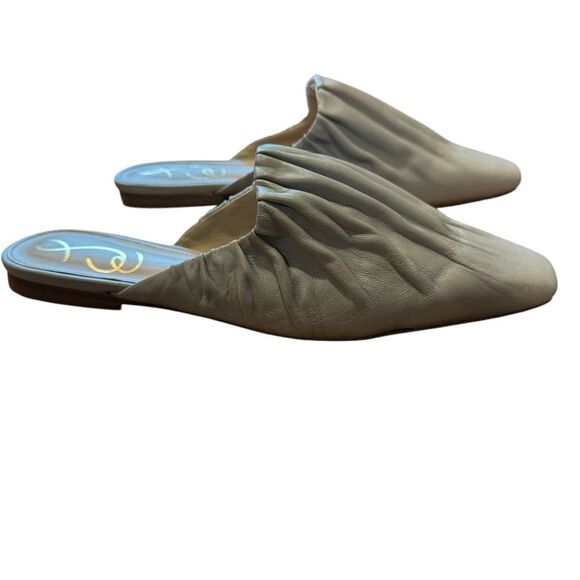 Revolve Sam Edelman CECILIA PEBBLED GRAY LEATHER SLIP ON MULES NWOT - Picture 10 of 10